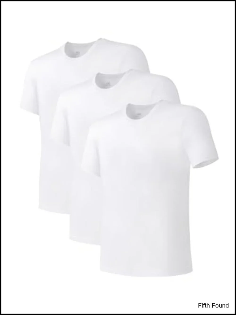 Men's Crew Neck Undershirts 3 Pack - 95% Bamboo Rayon Moisture Wicking